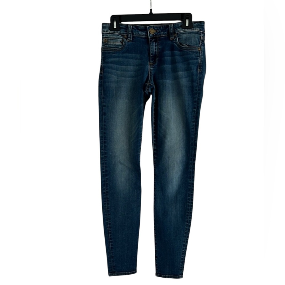 Kut from the Kloth Blue Toothpick Skinny Jeans Denim with Stretch Size 4 EUC